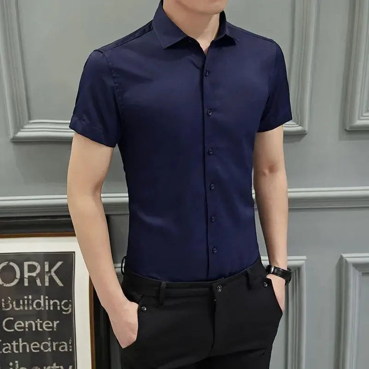 Clothes Business Male Top Plain with Print Men&