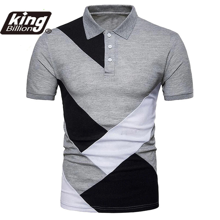 KB Men Polo Men Shirt Short Sleeve Polo Shirt Contrast Color Polo New Clothing Summer Streetwear Casual Fashion Men tops ShedPoundsPortal