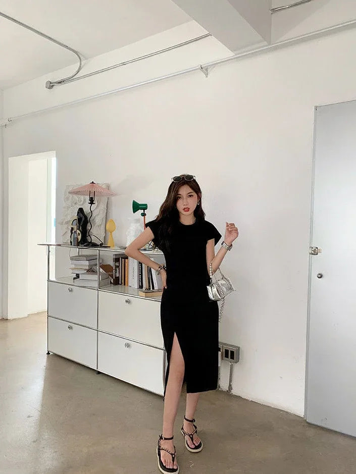 White Dresses for Women 2024 Woman Dress Clothes Midi X New in Chic and Elegant Pretty Cheap Casual Y2k Outfits Harajuku Cotton ShedPoundsPortal