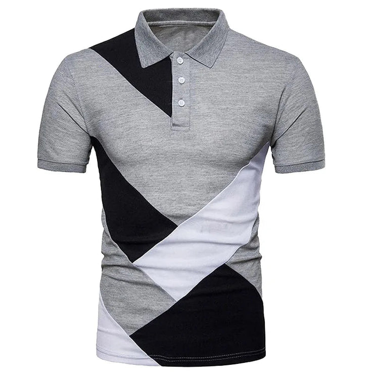 KB Men Polo Men Shirt Short Sleeve Polo Shirt Contrast Color Polo New Clothing Summer Streetwear Casual Fashion Men tops ShedPoundsPortal