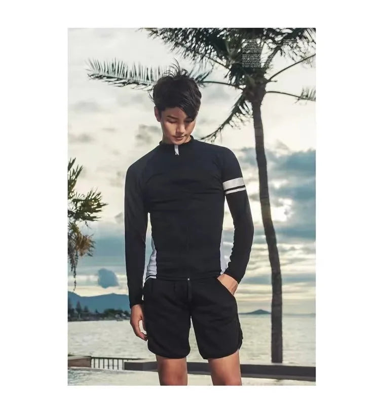 Women Men Diving Clothing Quick Dry Swimming Suit Snorkeling Surfing Wetsuit Zipper Water Sport Long Sleeve Diving Five Suit ShedPoundsPortal
