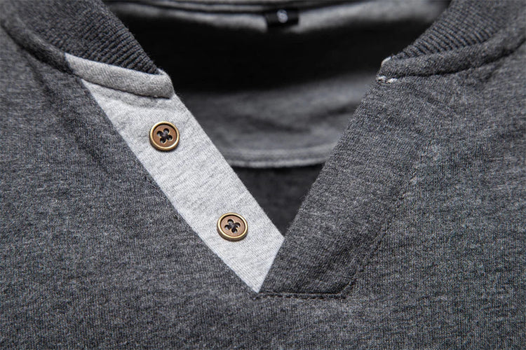 AIOPESON Henley Collar T Shirt Men Casual Solid Color Long Sleeve Autumn Fashion High Quality 100% Cotton Mens T Shirts ShedPoundsPortal