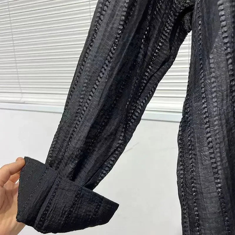 Mens Shirts Spring New Fashion Lace Long Sleeve Loose Casual T-shirt for Men ShedPoundsPortal