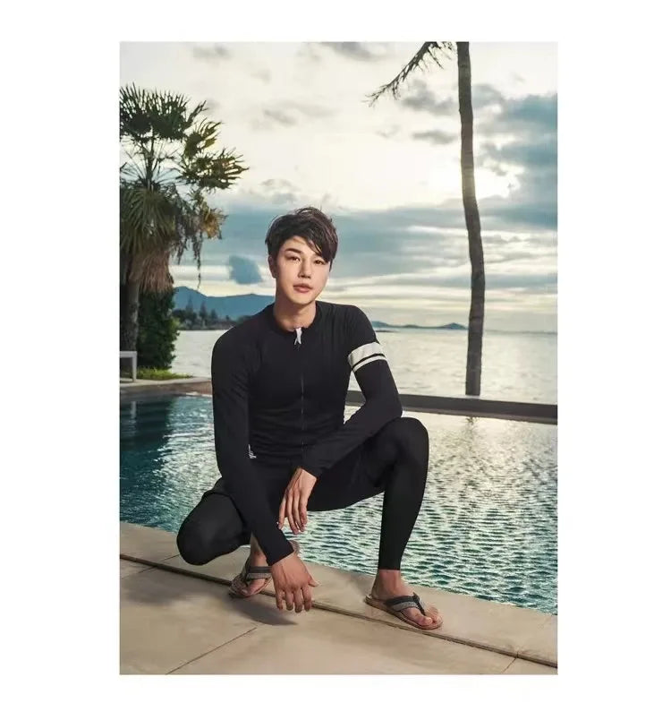 Women Men Diving Clothing Quick Dry Swimming Suit Snorkeling Surfing Wetsuit Zipper Water Sport Long Sleeve Diving Five Suit ShedPoundsPortal