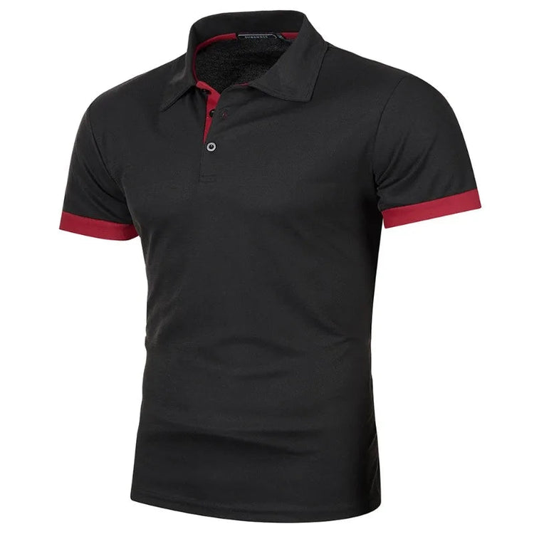 New Mens Short Sleeve Polo Shirt Solid Color Streetwear Lightweight Lapel Tshirts for Men Summer Jogging Sport Tops ShedPoundsPortal