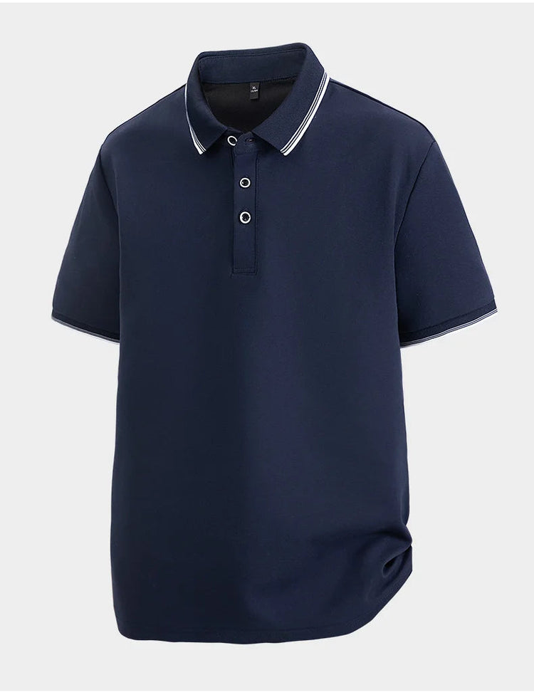 Oversized Men 7XL Polo Shirt 8XL 2025 Summer 95% Cotton Breathable Short Sleeve Collar Business Shirt Golf Man Top Clothes ShedPoundsPortal