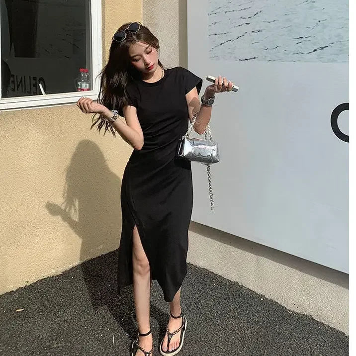 White Dresses for Women 2024 Woman Dress Clothes Midi X New in Chic and Elegant Pretty Cheap Casual Y2k Outfits Harajuku Cotton ShedPoundsPortal