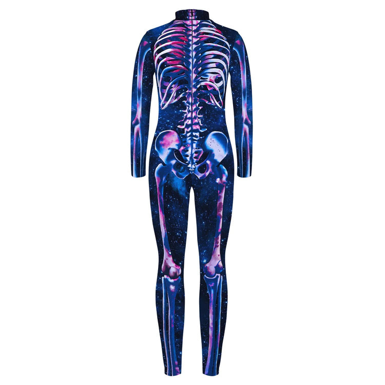 Robot Punk Jumpsuit Catsuit Sexy Female Women Cosplay Costume Skeleton Cyberpunk Steampunk Zentai Suit Halloween Bodysuit ShedPoundsPortal