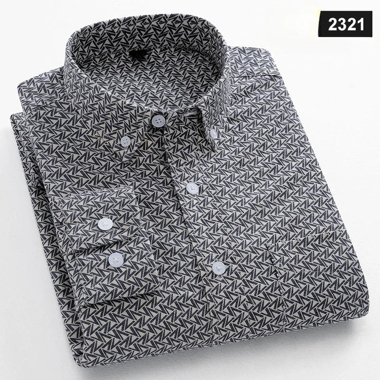 Casual Long-sleeve Shirts for Men Slim Fit Plain Shirt 100%cotton Plaid Striped Tops Soft Designer Fashion Korean Trends Clothes ShedPoundsPortal