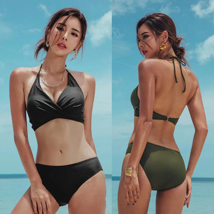 Summer Sexy Swimming Two-Piece Suits for Women High Waist Bikini Set Push Up Bikinis Swimsuits Female Beachwear Bathing Swimwear ShedPoundsPortal