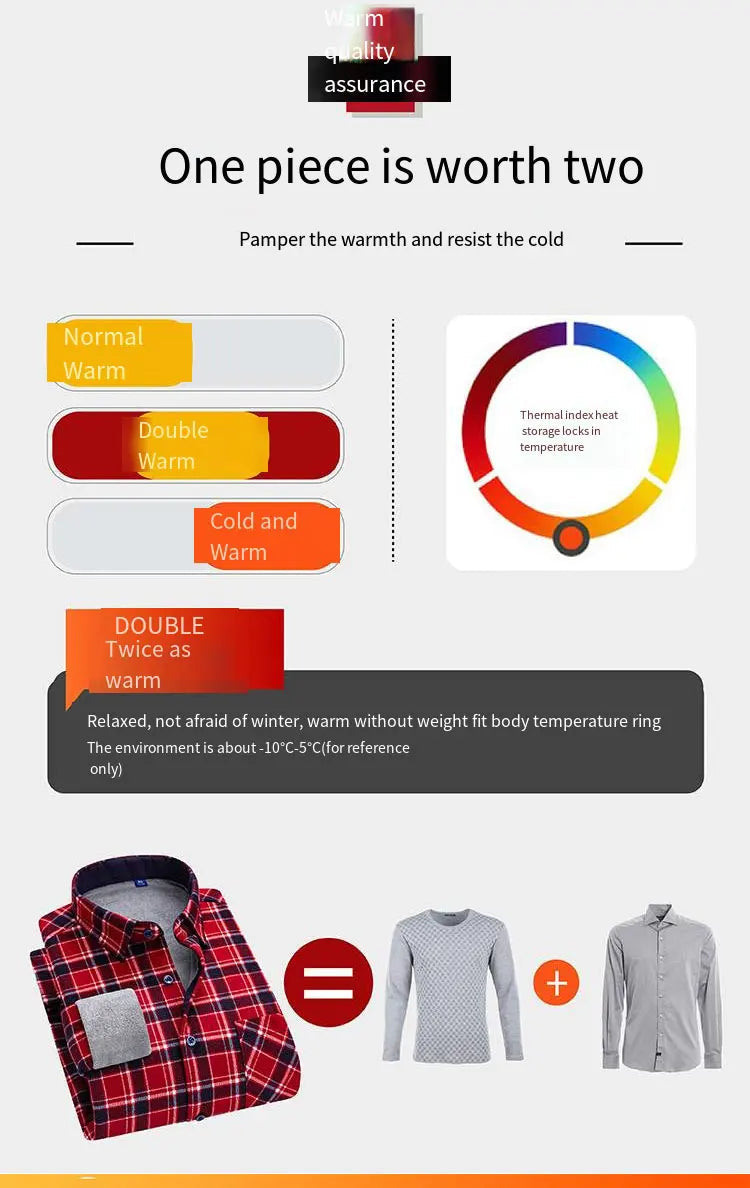Autumn and winter new fleece shirt men&