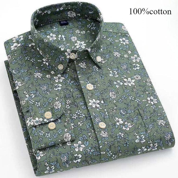 Fashion over size 7XL long-sleeve shirts for men 100%cotton Oxford slim fit plain shirt soft casual elegants designer clothes ShedPoundsPortal