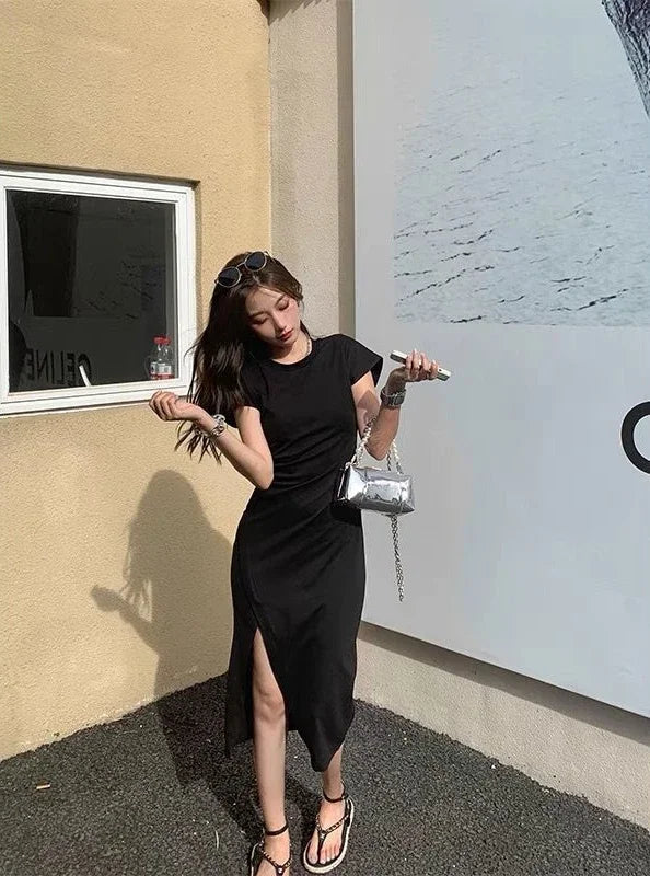White Dresses for Women 2024 Woman Dress Clothes Midi X New in Chic and Elegant Pretty Cheap Casual Y2k Outfits Harajuku Cotton ShedPoundsPortal