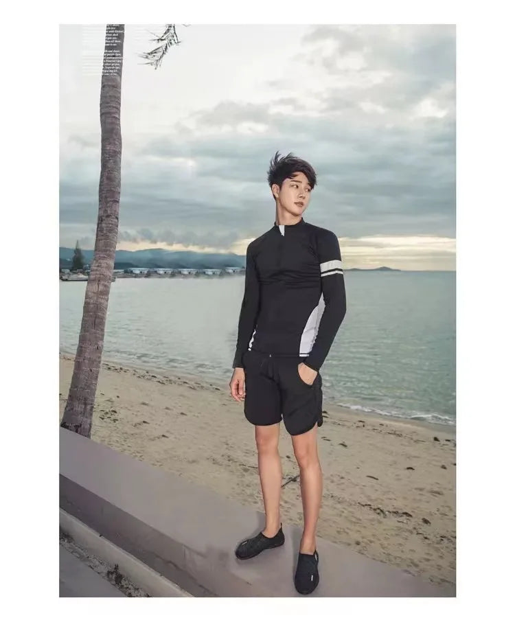 Women Men Diving Clothing Quick Dry Swimming Suit Snorkeling Surfing Wetsuit Zipper Water Sport Long Sleeve Diving Five Suit ShedPoundsPortal