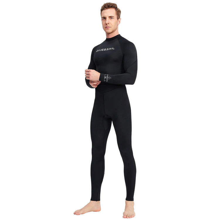 Men Long Sleeve Quick Dry Swimming Suit Adult Nylon Uv Protection Snorkeling Surfing Wetsuit Water Sports One-piece Diving Suit ShedPoundsPortal