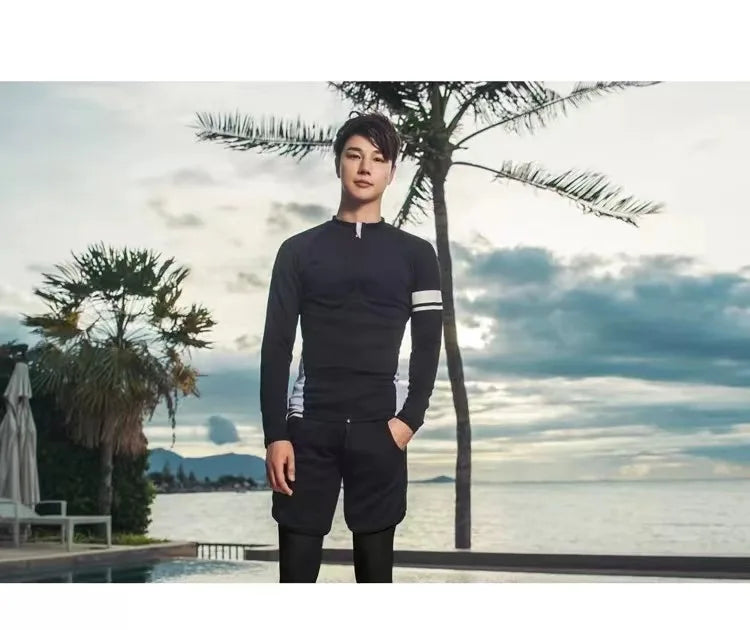 Women Men Diving Clothing Quick Dry Swimming Suit Snorkeling Surfing Wetsuit Zipper Water Sport Long Sleeve Diving Five Suit ShedPoundsPortal
