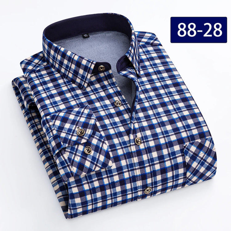 Autumn and winter new fleece shirt men&