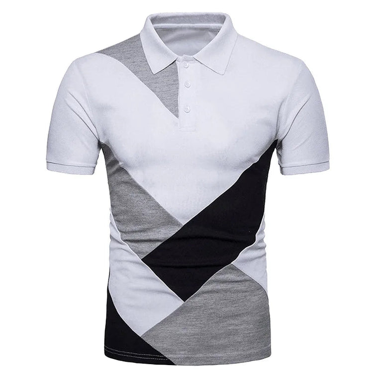 KB Men Polo Men Shirt Short Sleeve Polo Shirt Contrast Color Polo New Clothing Summer Streetwear Casual Fashion Men tops ShedPoundsPortal