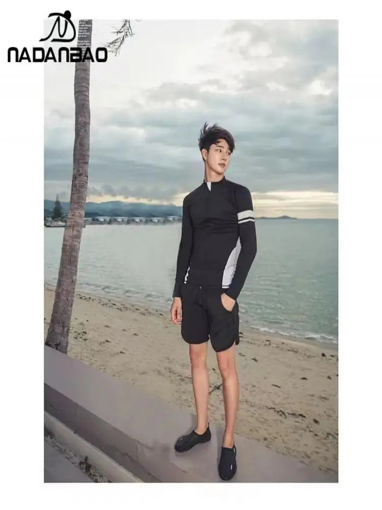 Women Men Diving Clothing Quick Dry Swimming Suit Snorkeling Surfing Wetsuit Zipper Water Sport Long Sleeve Diving Five Suit ShedPoundsPortal