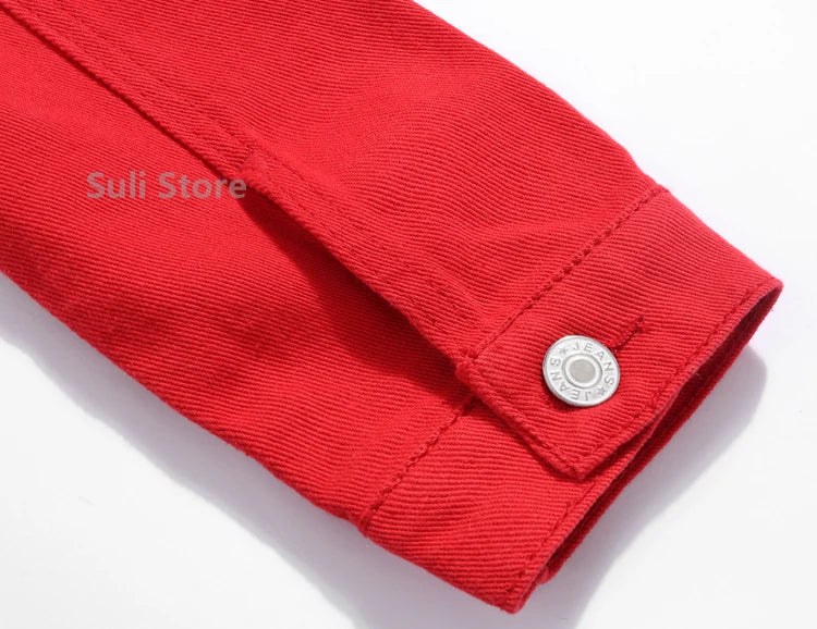 Jeans Jacket and Coats for Women 2025 Autumn Candy Color Casual Short Denim Jacket Korean Coats Women Jeans Jacket Clothes ShedPoundsPortal
