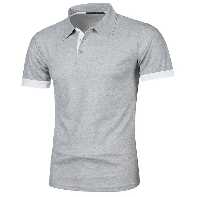 New Mens Short Sleeve Polo Shirt Solid Color Streetwear Lightweight Lapel Tshirts for Men Summer Jogging Sport Tops ShedPoundsPortal