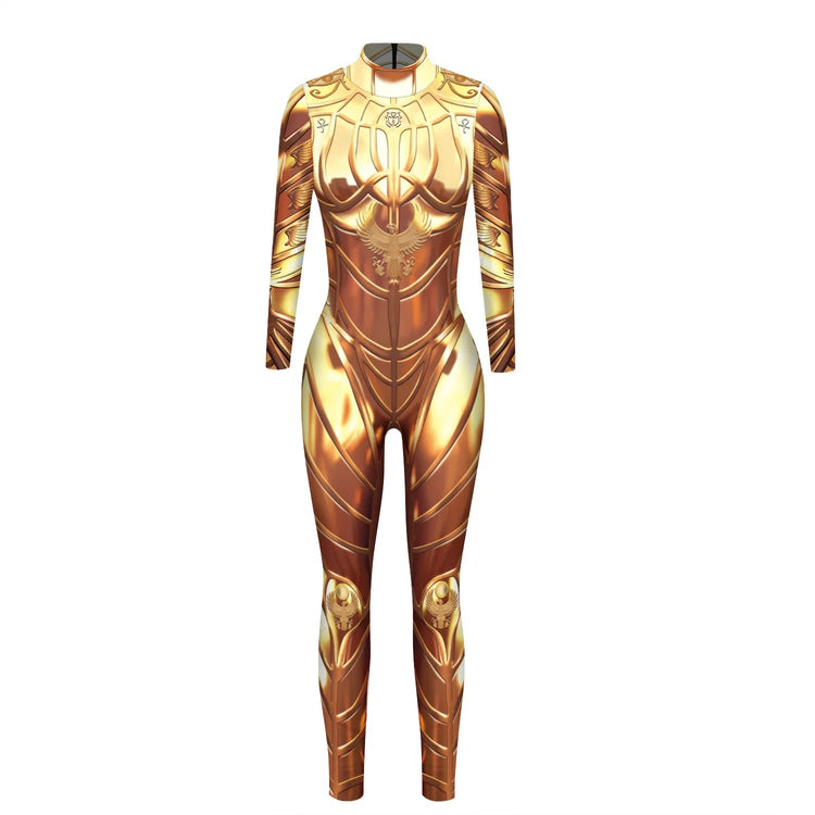 Popular Halloween Jumpsuit Sexy Print Cos Futuristic Clothing Tight Jumpsuit Wholesale Women Clothes Rompers Womens Combinaison ShedPoundsPortal