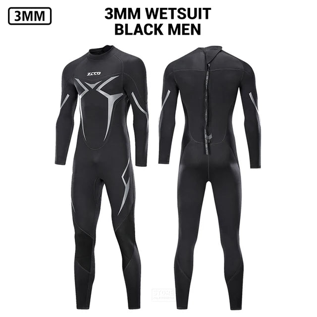 Men Wetsuit 3mm Neoprene Surfing Scuba Diving Snorkeling Swimming Body Suit Wet Suit Surf Kitesurf Clothes Equipment ShedPoundsPortal