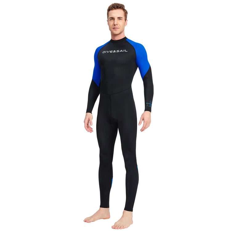 Men Long Sleeve Quick Dry Swimming Suit Adult Nylon Uv Protection Snorkeling Surfing Wetsuit Water Sports One-piece Diving Suit ShedPoundsPortal