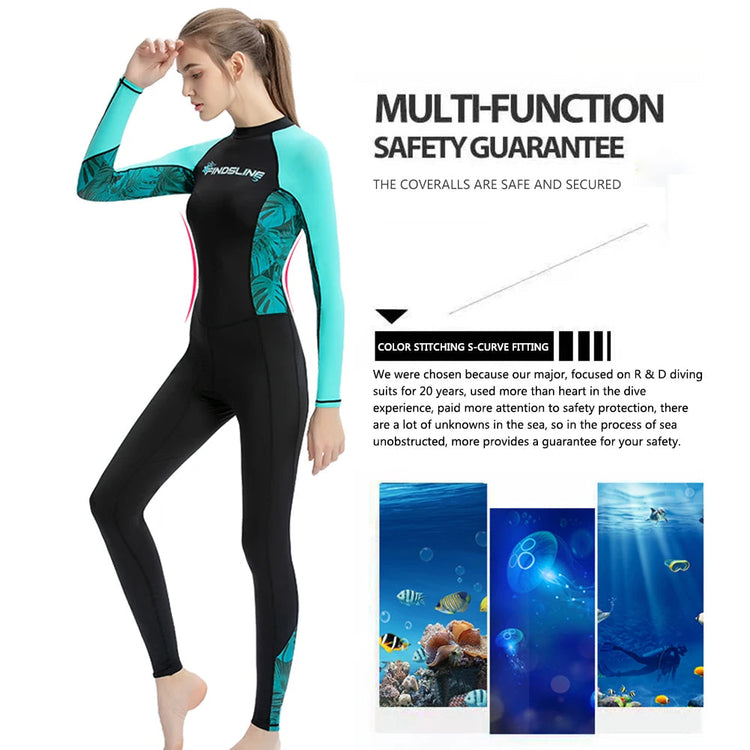 Full Body Women Wetsuit Snorkeling Swimming Diving Wet Suit for Water Sports ShedPoundsPortal