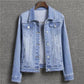 2025 New Fashion Spring Autumn Women Denim Jacket Loose Casual Jeans Female Outerwear Single Breasted Cowboy Ladies Overcoat Tops ShedPoundsPortal