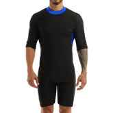 Swimwear Mens Leotard Swimsuit Shorty Wetsuit Diving Swimming Snorkeling Surfing Scuba Swim Bodysuit Jumpsuit Warm Swimwear ShedPoundsPortal