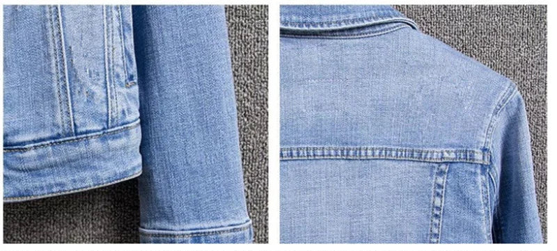 2025 New Fashion Spring Autumn Women Denim Jacket Loose Casual Jeans Female Outerwear Single Breasted Cowboy Ladies Overcoat Tops ShedPoundsPortal
