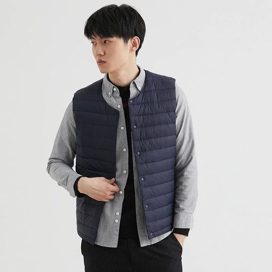 Men 90% White Down Vest Man&
