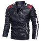 Mens Vintage Motorcycle Jacket 2025 Men Fashion New Biker Leather Jacket Male Embroidery Bomber Coat Winter Fleece Pu Overcoat ShedPoundsPortal