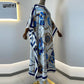 Printed  Dresses For Women 2021 Fashion Design Loose Dress Batwing Maxi Long Femme Vestidos Summer Autumn Party Elegant Dress ShedPoundsPortal