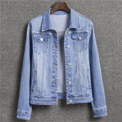 2025 New Fashion Spring Autumn Women Denim Jacket Loose Casual Jeans Female Outerwear Single Breasted Cowboy Ladies Overcoat Tops ShedPoundsPortal
