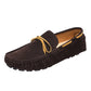 2025 Mens Moccasin Gray Brown Black Loafers Men Leather Shoes Luxury Designer Brand Fashion Sneakers Flats Slip on Lightweight