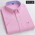 Branded Cotton Shirts for Men Short Sleeve Summer Plus Size Plaid Shirt Striped Male Shirt Business Casual White New Regular Fit ShedPoundsPortal