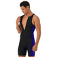 Summer Men One-piece Swimwear Swimsuit Sleeveless Front Zipper Swimming Shorts Bodysuit Triathlon Wetsuit Bathing Suit Beachwear ShedPoundsPortal