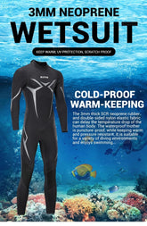 Men Wetsuit 3mm Neoprene Surfing Scuba Diving Snorkeling Swimming Body Suit Wet Suit Surf Kitesurf  Clothes Equipment ShedPoundsPortal