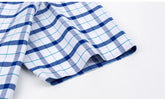 Branded Cotton Shirts for Men Short Sleeve Summer Plus Size Plaid Shirt Striped Male Shirt Business Casual White New Regular Fit ShedPoundsPortal