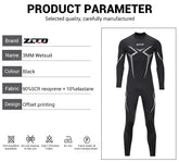 Men Wetsuit 3mm Neoprene Surfing Scuba Diving Snorkeling Swimming Body Suit Wet Suit Surf Kitesurf  Clothes Equipment ShedPoundsPortal