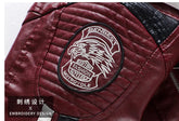 Mens Vintage Motorcycle Jacket 2025 Men Fashion New Biker Leather Jacket Male Embroidery Bomber Coat Winter Fleece Pu Overcoat ShedPoundsPortal