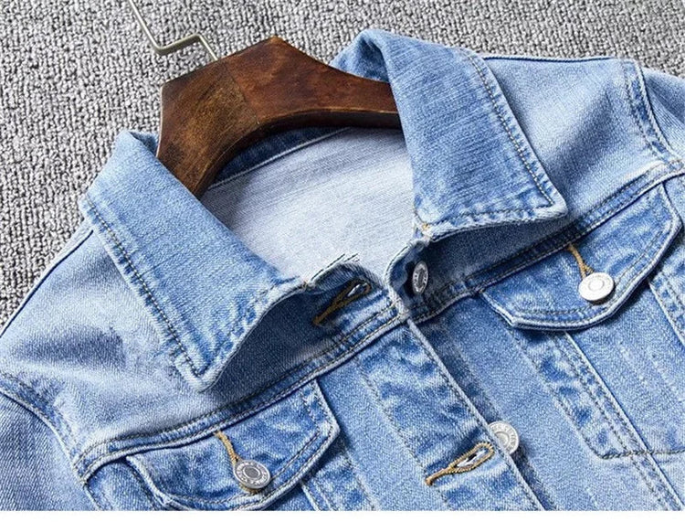 2025 New Fashion Spring Autumn Women Denim Jacket Loose Casual Jeans Female Outerwear Single Breasted Cowboy Ladies Overcoat Tops ShedPoundsPortal