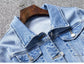 2025 New Fashion Spring Autumn Women Denim Jacket Loose Casual Jeans Female Outerwear Single Breasted Cowboy Ladies Overcoat Tops ShedPoundsPortal