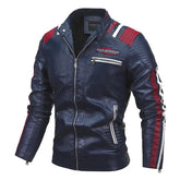 Mens Vintage Motorcycle Jacket 2025 Men Fashion New Biker Leather Jacket Male Embroidery Bomber Coat Winter Fleece Pu Overcoat ShedPoundsPortal