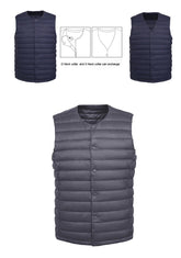 Men 90% White Down Vest Man&