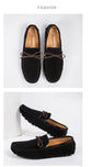 2025 Mens Moccasin Gray Brown Black Loafers Men Leather Shoes Luxury Designer Brand Fashion Sneakers Flats Slip on Lightweight
