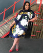 Printed Dresses For Women 2021 Fashion Design Loose Dress Batwing Maxi Long Femme Vestidos Summer Autumn Party Elegant Dress ShedPoundsPortal
