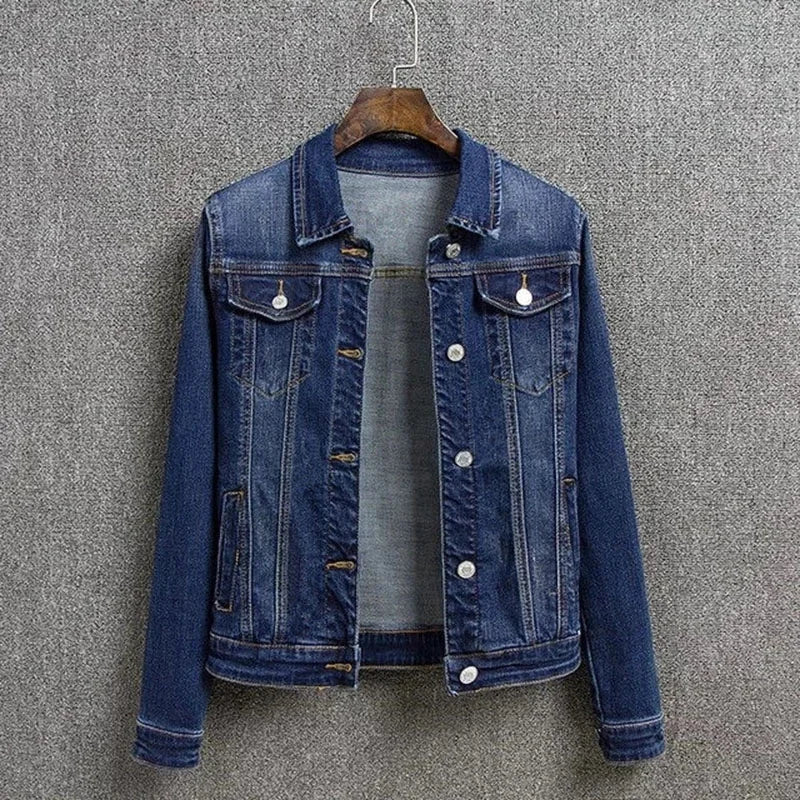 2025 New Fashion Spring Autumn Women Denim Jacket Loose Casual Jeans Female Outerwear Single Breasted Cowboy Ladies Overcoat Tops ShedPoundsPortal